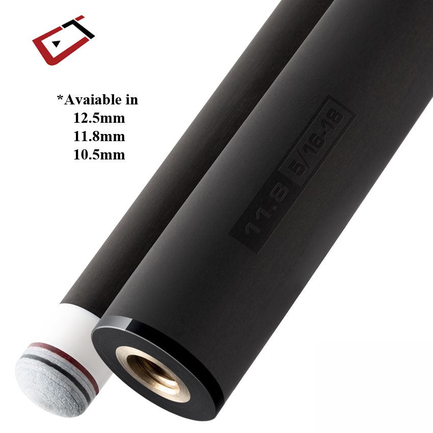 Cuetec Cynergy 5/16 x 18 Thin Collar Carbon Shaft