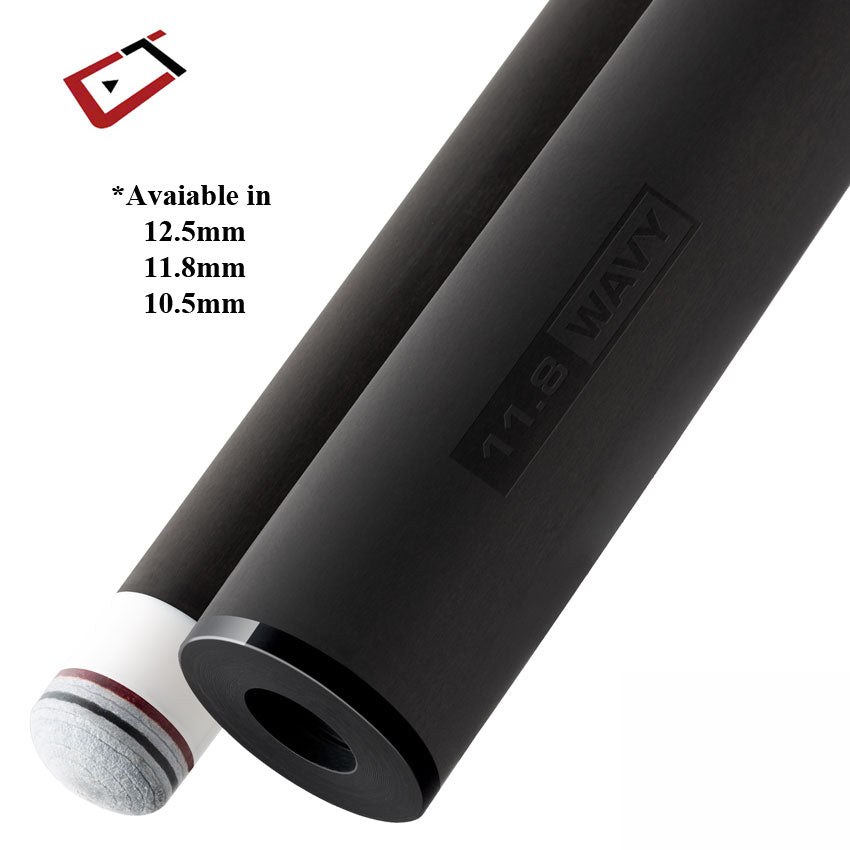 Cuetec Cynergy Mezz Wavy Joint Thin Collar Carbon Shaft