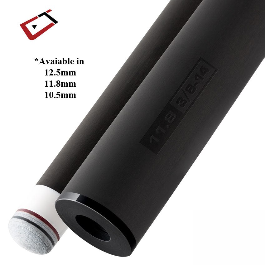 Cuetec Cynergy 3/8 x 14 Thin Collar Carbon Shaft