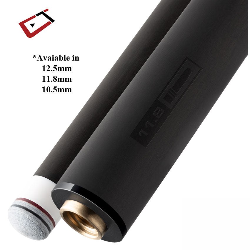 Cuetec Cynergy Uni-Loc Thin Collar Carbon Shaft