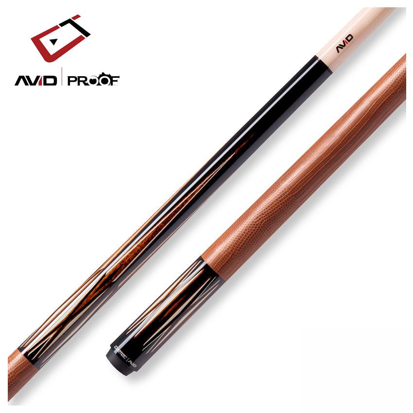 Cuetec Avid Proof Series Black with Whiskey Lizard Wrap Pool Cue