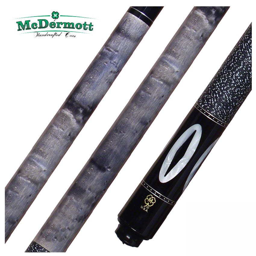 McDermott G Series Light Gray Stained Maple with White Pearl Inlays Pool Cue - G214