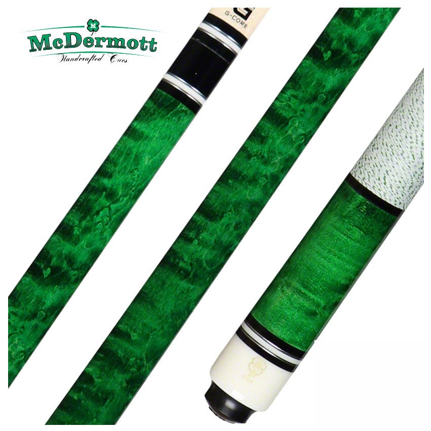 McDermott G Series Emerald Stained Birdseye Maple Pool Cue - G240