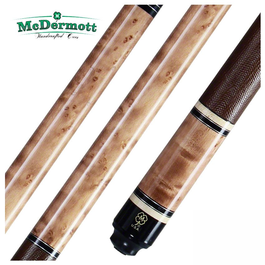McDermott G Series Natural Walnut Stained Birdseye Maple Pool Cue - G327