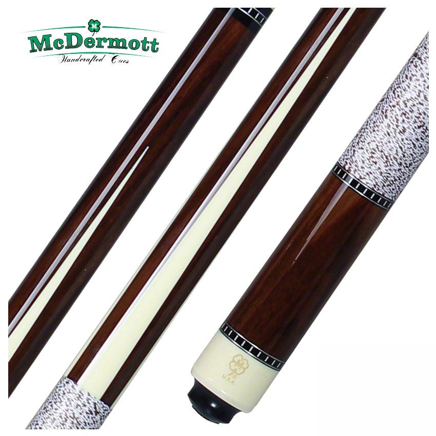 McDermott G Series Rosewood Forearm with 4 Bone Urethane Points Pool Cue - G329