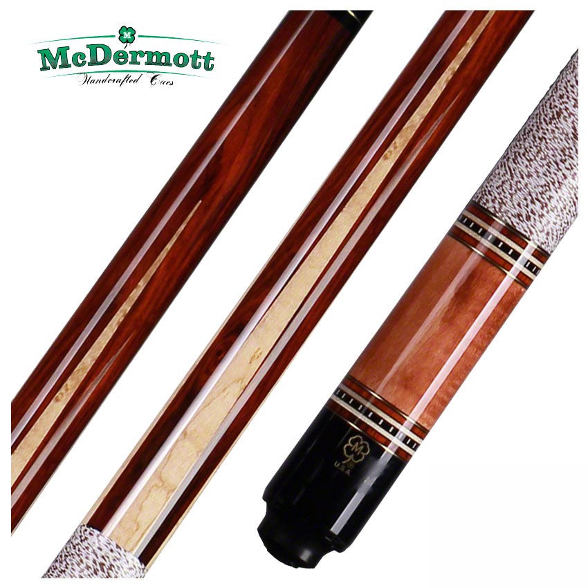 McDermott G Series Cocobolo Forearm with Birdseye Maple Points Pool Cue - G330