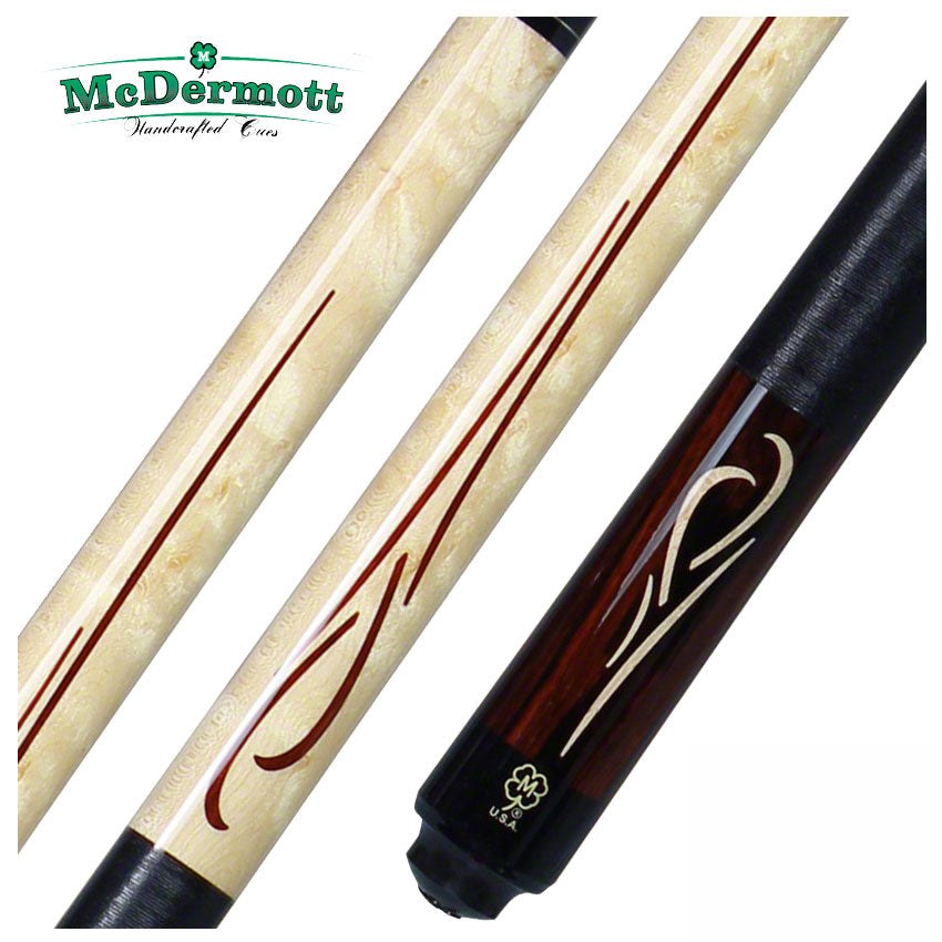 McDermott G Series Birdseye Maple and Cocobolo with Maple and Cocobolo Points Pool Cue - G416