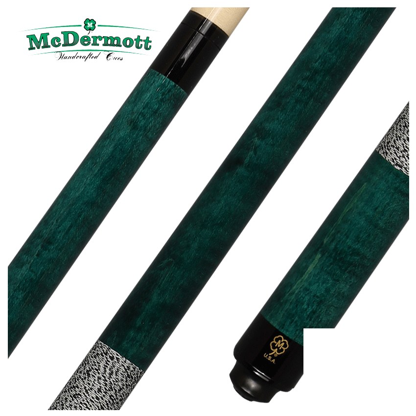 McDermott GS Series Teal Stained Maple Pool Cue - GS01