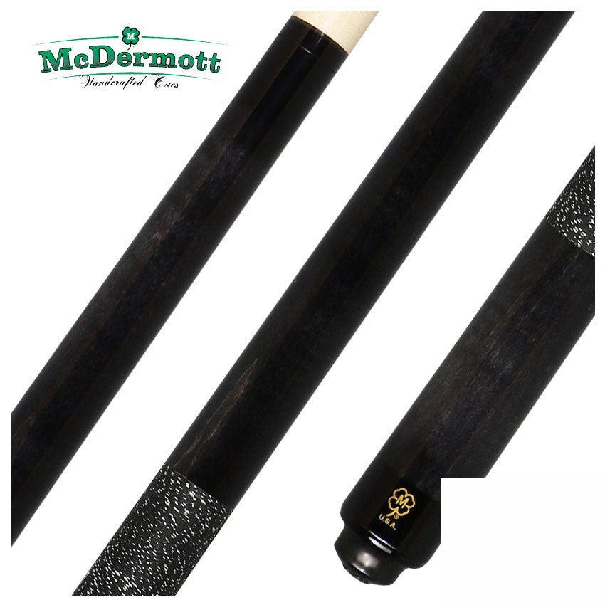 McDermott GS Series Titanium Gray Stained Michigan Maple Pool Cue - GS06