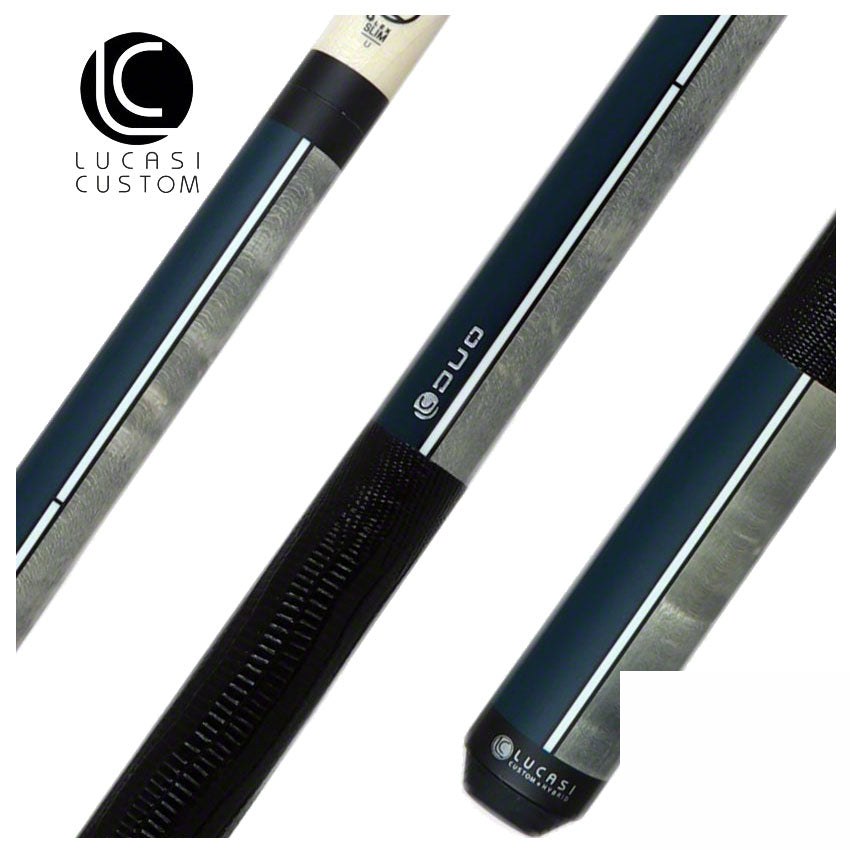 Lucasi Duo Half Paint/Half Exotic Wood Pool Cue - LZDU15