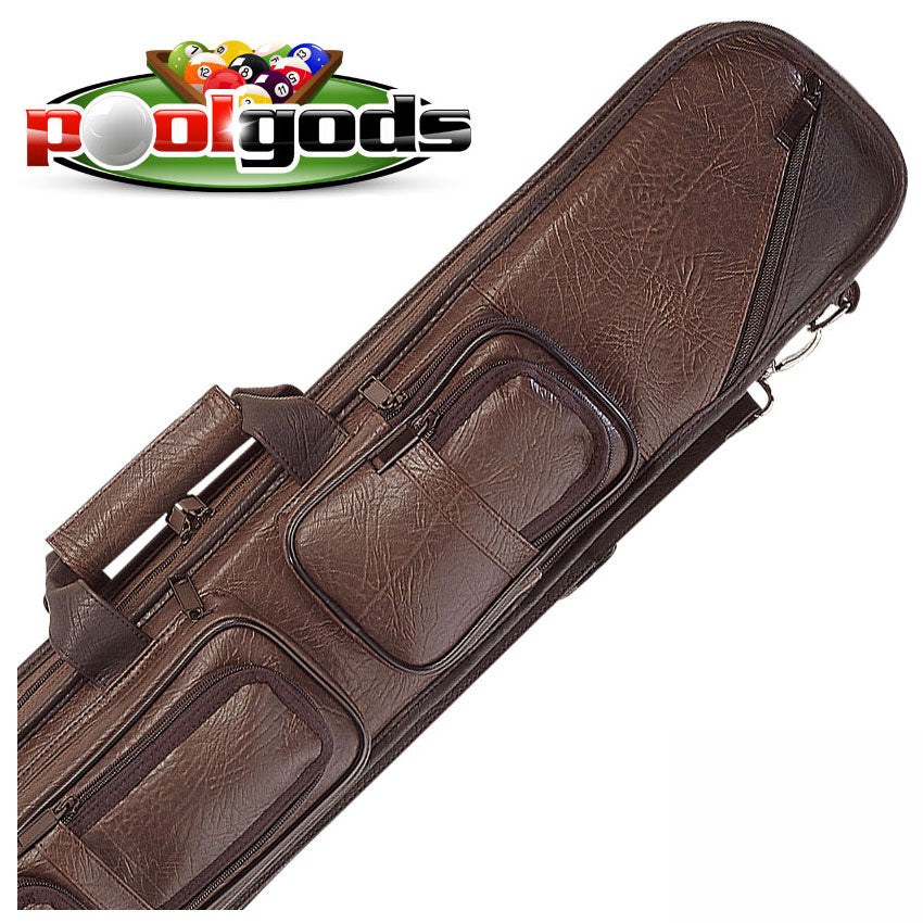 Lucasi Brown 2x4 Soft Pool Cue Case - LC24BR