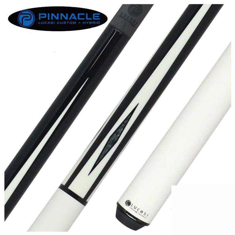 Lucasi Pinnacle White & Black Sneaky Pete Play Cue - LPSP