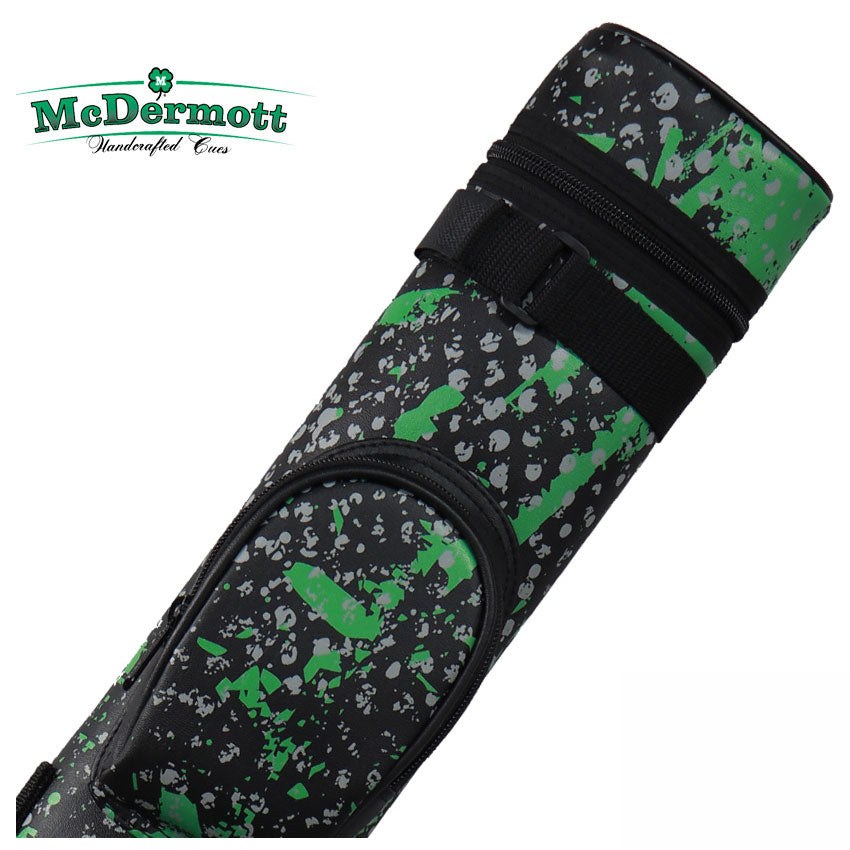 McDermott Designer Black/Green/Gray 2x2 Pool Cue Case - 750937