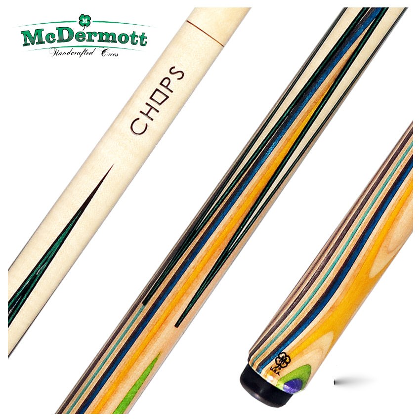McDermott Chops Sneaky Pete Skateboard Pool Cue - Vertical Design