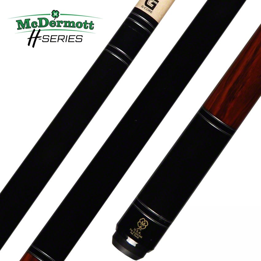 McDermott H Series Black with Cocobolo No Wrap Pool Cue - H552