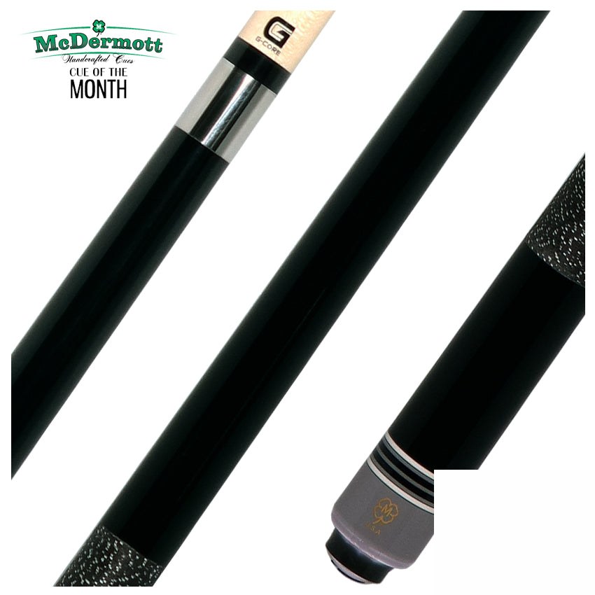 McDermott Black Maple Cue of the Month with G-Core Shaft