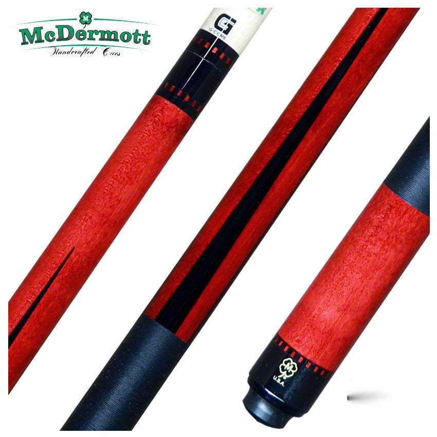 McDermott G Series Colorado Red Stained Maple with 4 Point Pool Cue - G343