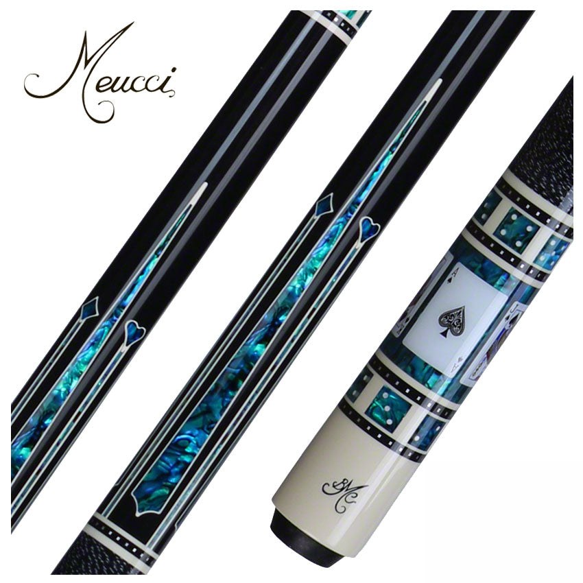 Meucci BMC Casino 3 Black Pool Cue with Pro Shaft - BMC3BKPRO