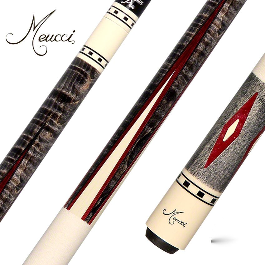 Meucci Economy Series 7 Red Pool Cue with Carbon Shaft - EC7REDC