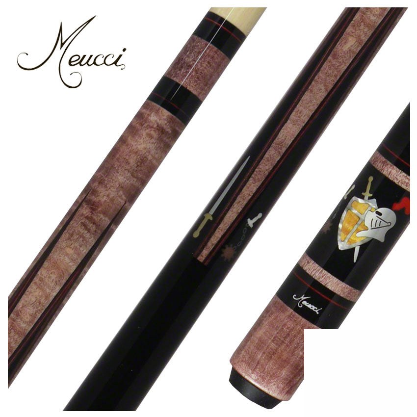 Meucci Hall Of Fame Medieval Burgundy Stained Pool Cue with Pro Shaft - HOF07BURPRO