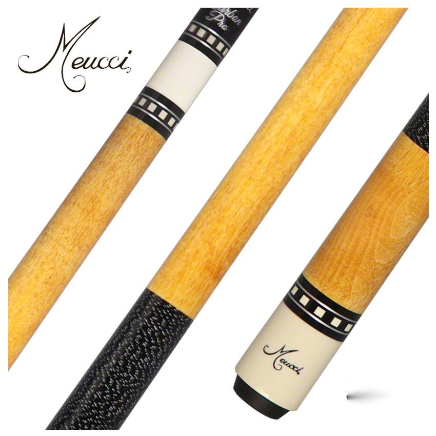 Meucci Honey Stained Pool Cue with Carbon Shaft - JSAC