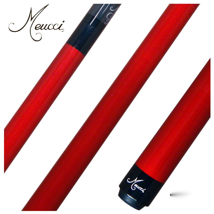 Meucci Red Carbon Fiber Break Cue - MBREAKREDC