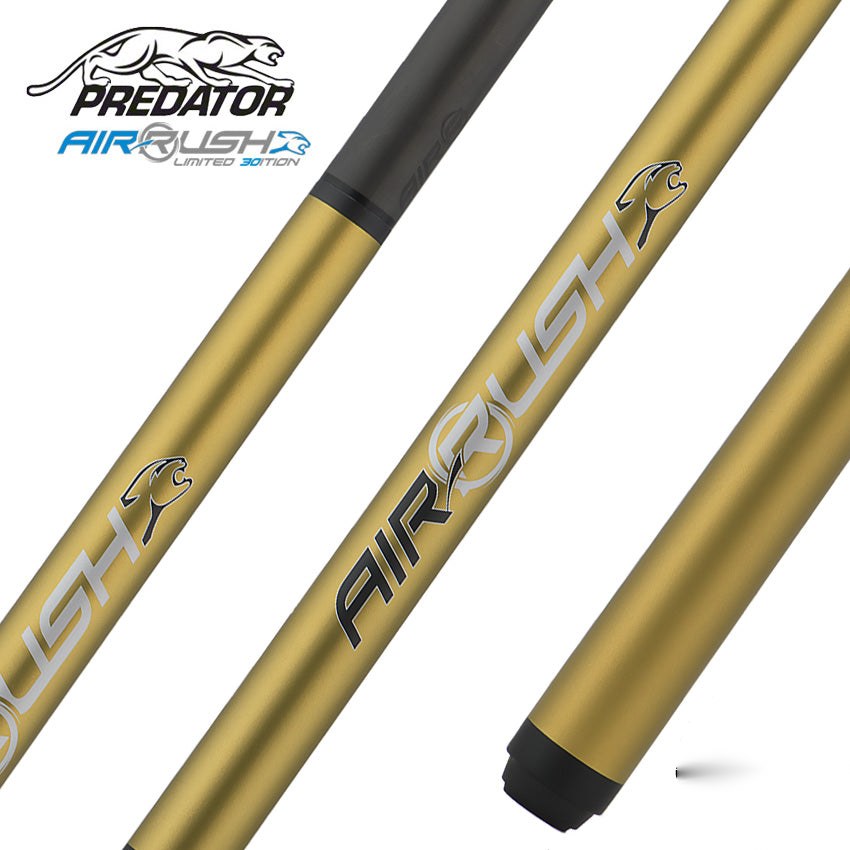 Predator AIR Rush Jump Cue 30th Anniversary Gold - No Wrap - PAIRRUSHNWGD