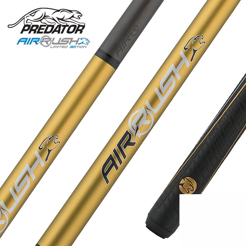 Predator AIR Rush Jump Cue 30th Anniversary Gold - Sport Wrap - PAIRRUSHSWGD