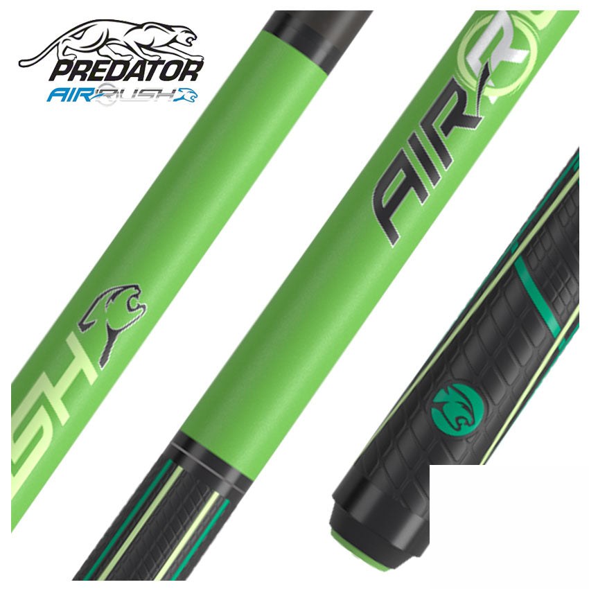 Predator AIR Rush Neon Green Jump Cue - Sport Wrap
