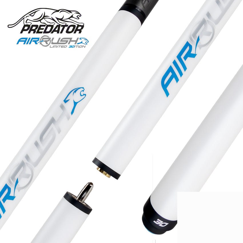 Predator AIR Rush Jump Cue 30th Anniversary Pearl White - No Wrap - PAIRRUSH30PRLNW
