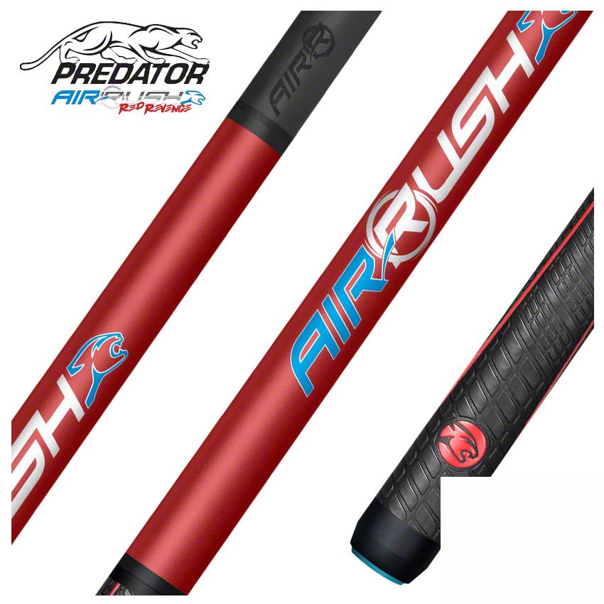 Predator AIR Rush Red Revenge Carbon Fiber Jump Cue Sport Wrap - PAIRRUSHSWRED