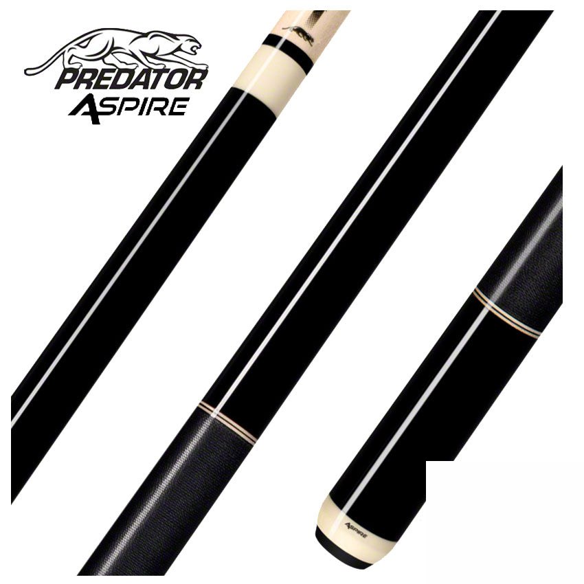 Predator Aspire 1-3 Black Maple Pool Cue - ASPIRE1-3