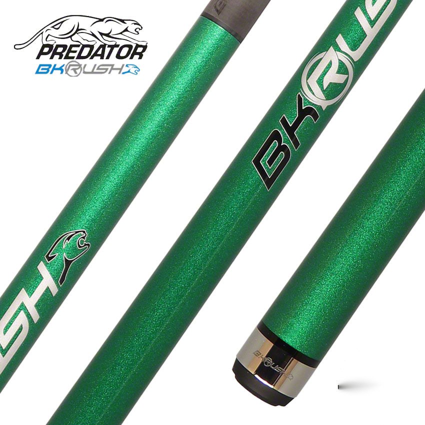 Predator BK Rush Nova Green Break Cue - No Wrap - BKRUSHGRNNW