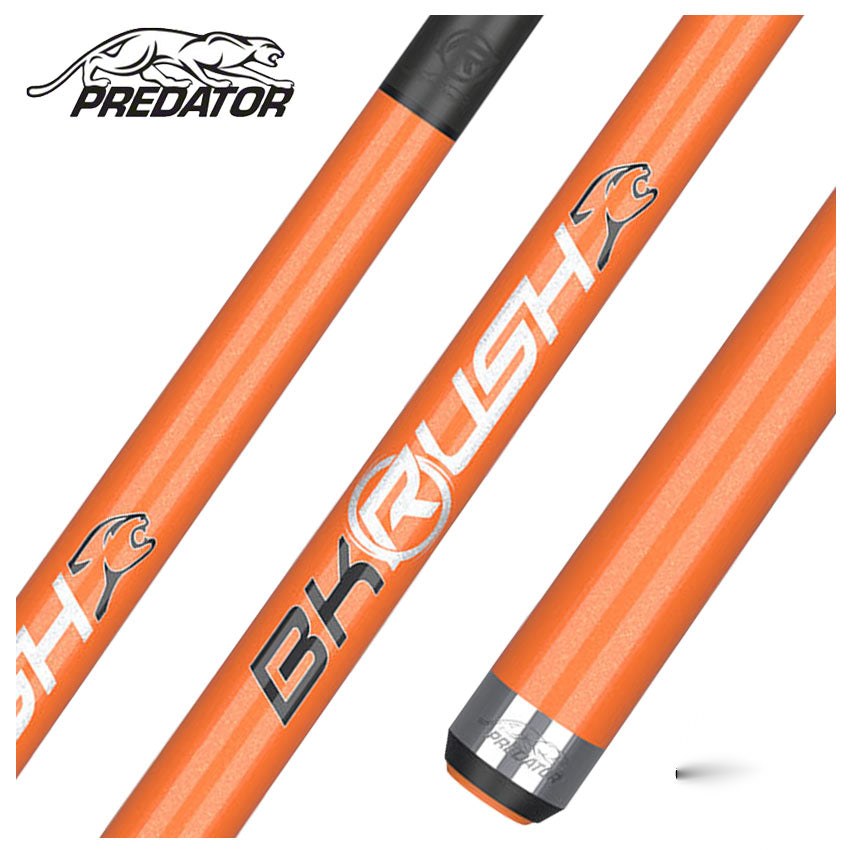 Predator BK Rush Flare Orange Break Cue - No Wrap