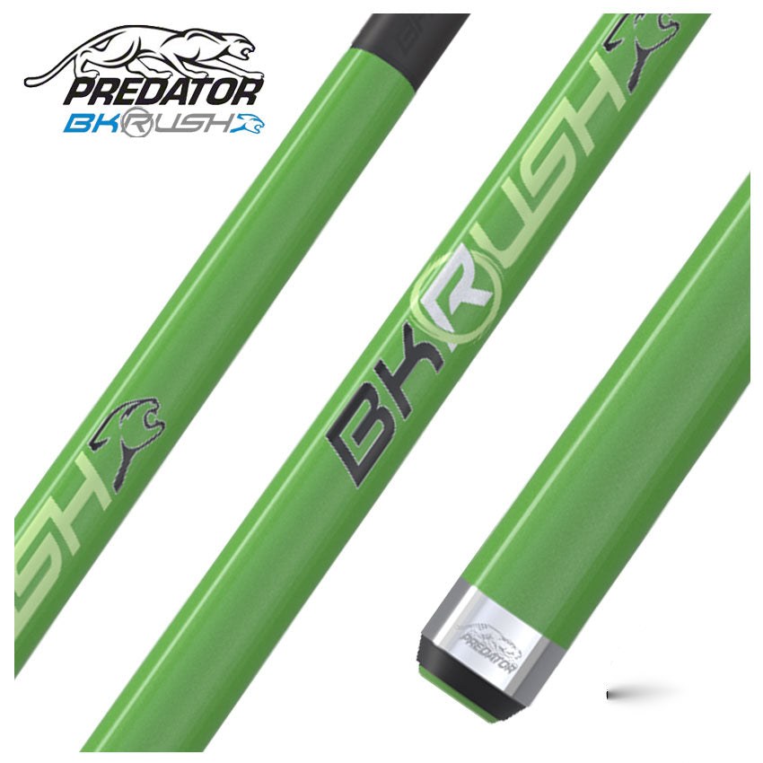 Predator BK Rush Neon Green Break Cue - No Wrap