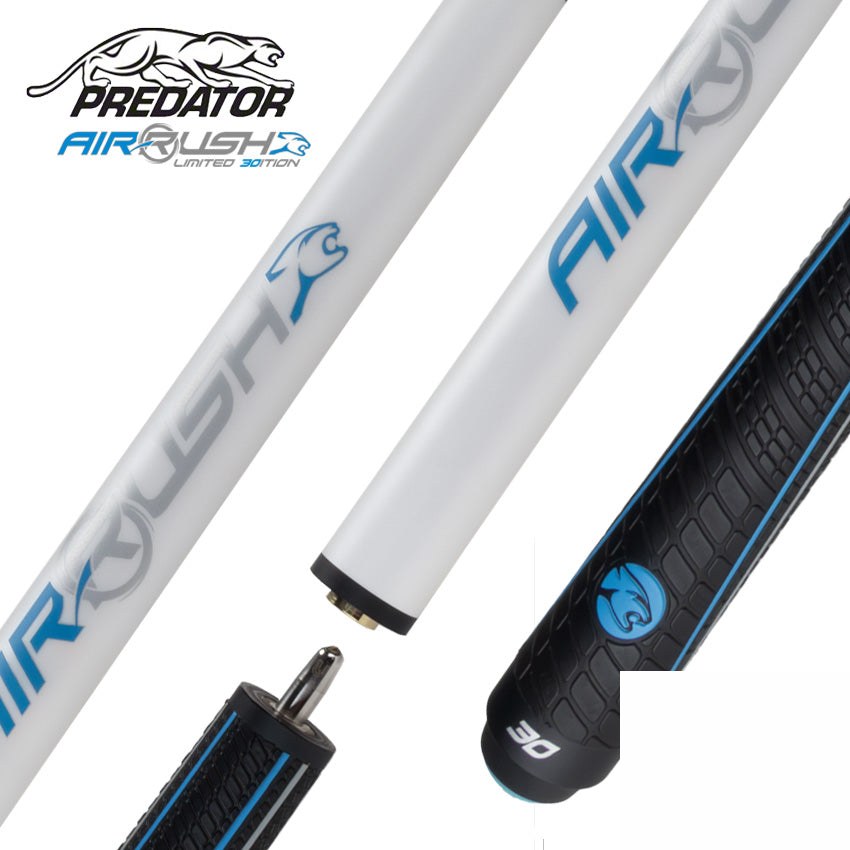 Predator AIR Rush Jump Cue 30th Anniversary Pearl White - Sport Wrap - PAIRRUSH30PRLSW