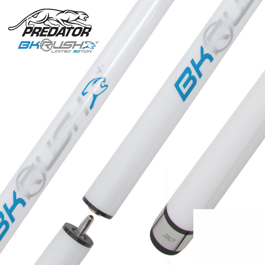 Predator BK Rush Pearl White 30th Anniversary Break/Jump Cue - No Wrap