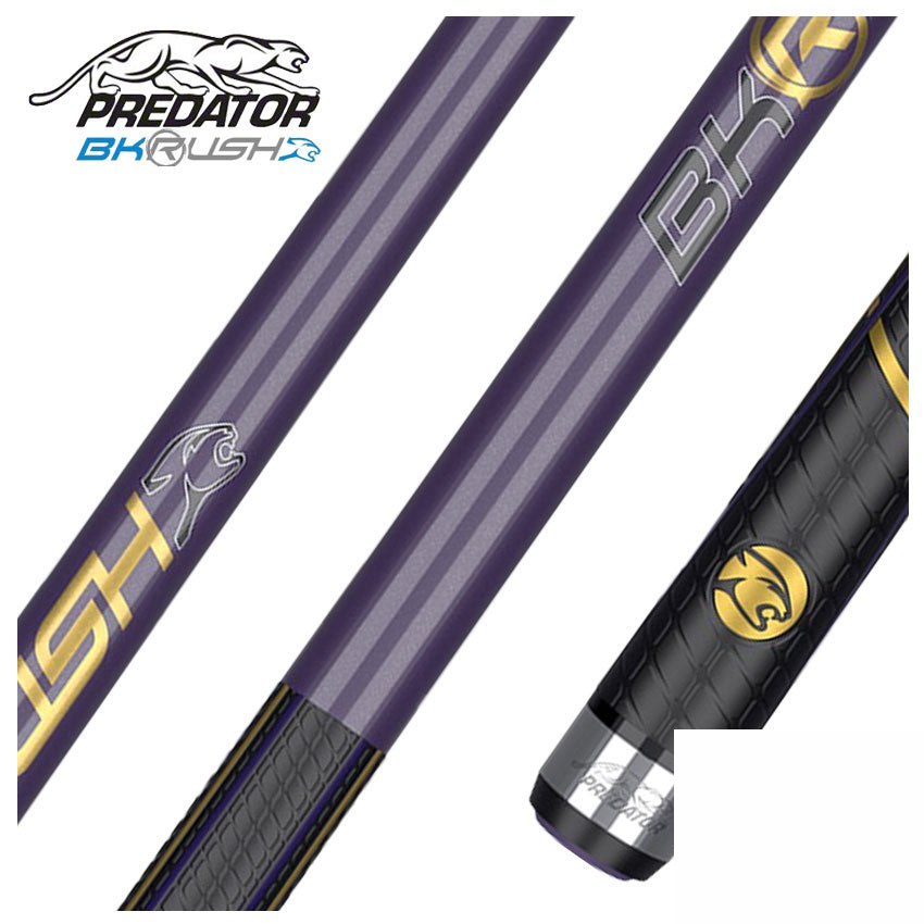 Predator BK Rush Royal Purple Break Cue - Sport Wrap