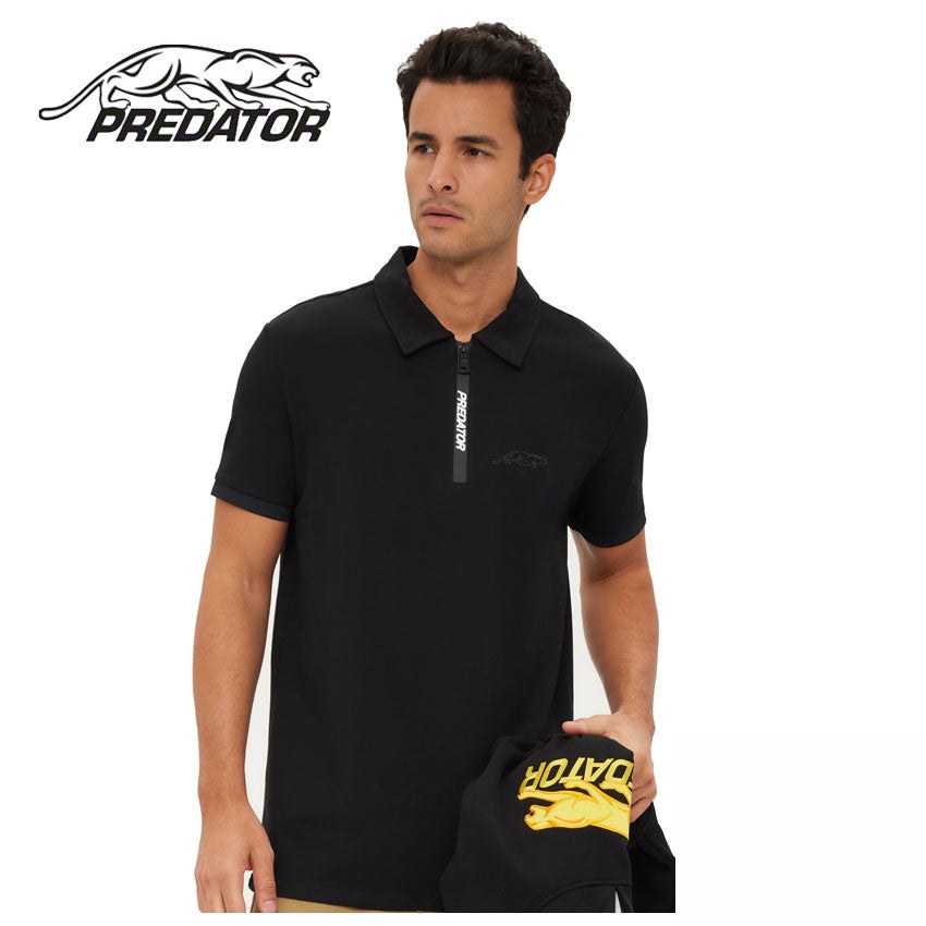 Predator Black Cat Polo W/ Zipper