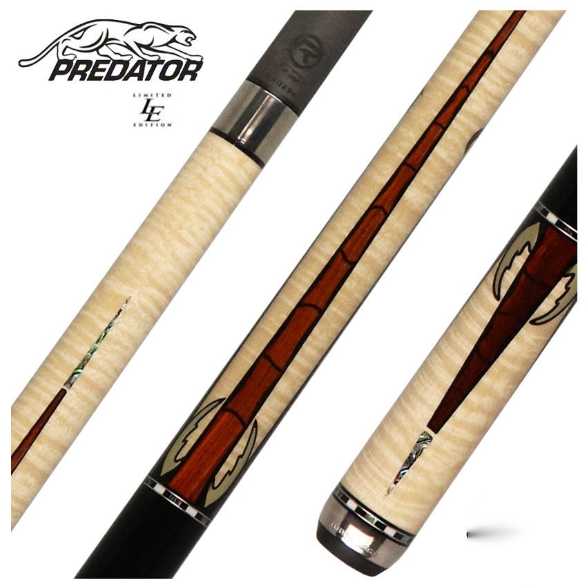 Predator Limited Edition Scorpion 1 Pool Cue - Curly Maple with Ebony - BCPPRELESCO1