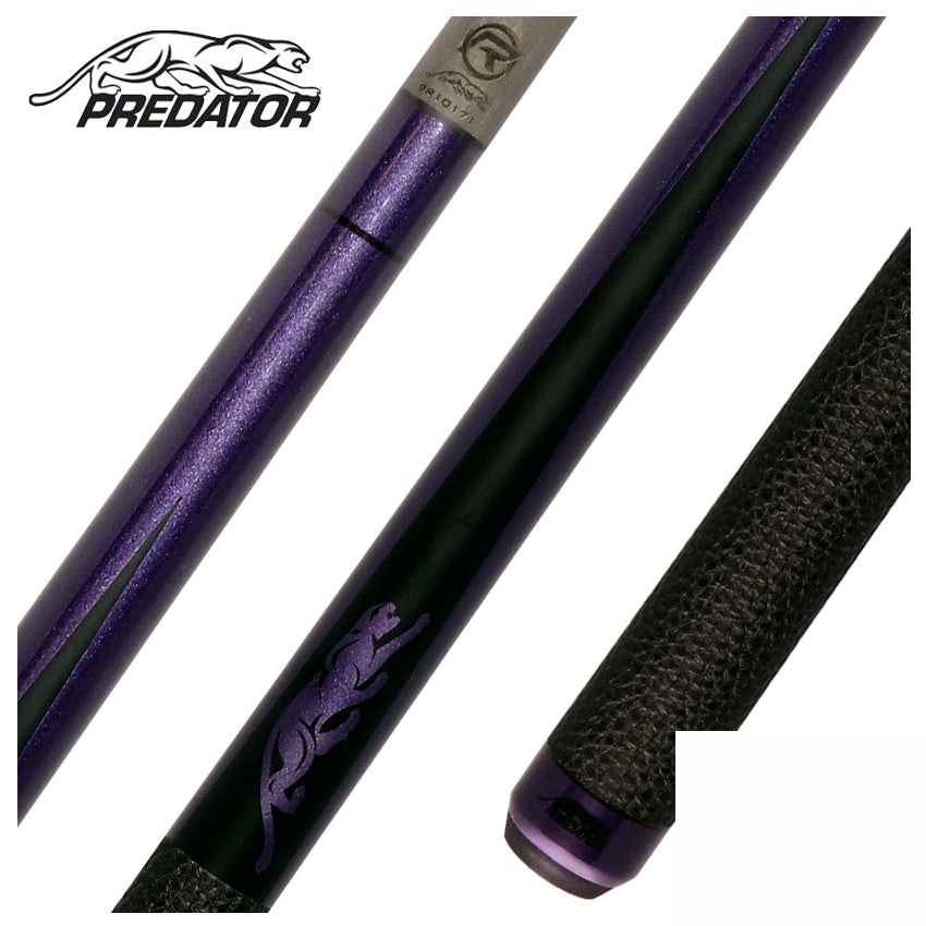 Predator Limited Edition SP2 Metallic Purple Forearm with Matte Black Points Pool Cue