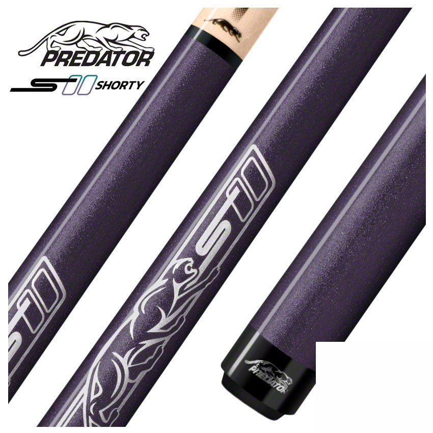 Predator Sport Shorty / Junior Purple No-Wrap Pool Cue - SPOJUNPURNW