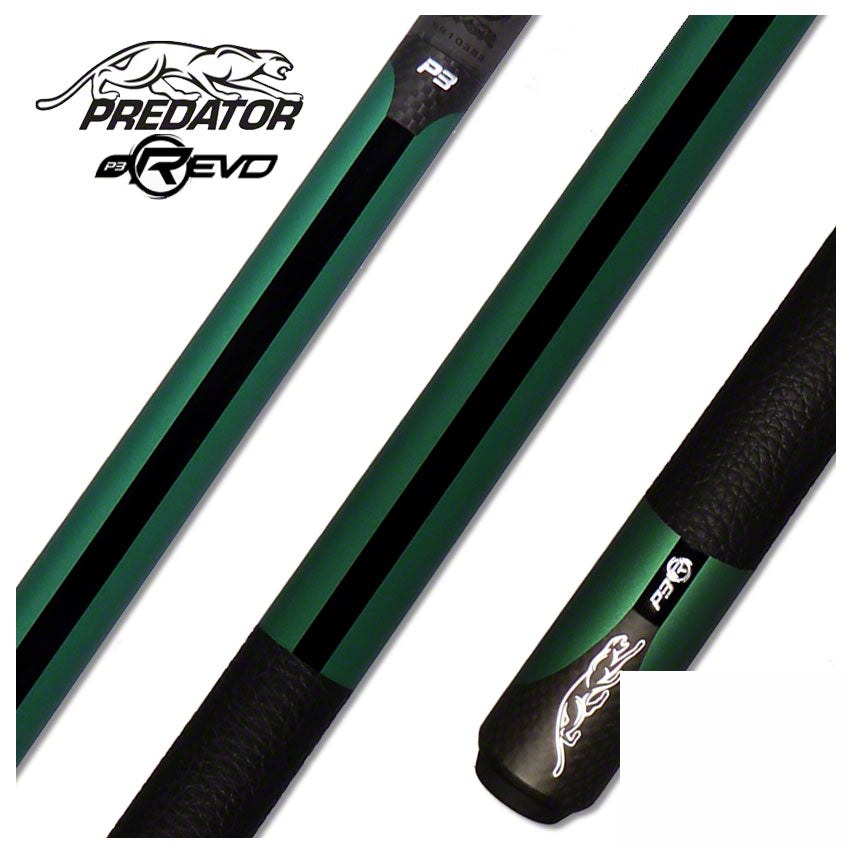 Predator P3 Nova Luxe Wrap Pool Cue - Uni-Loc - P3GRNLW-dis