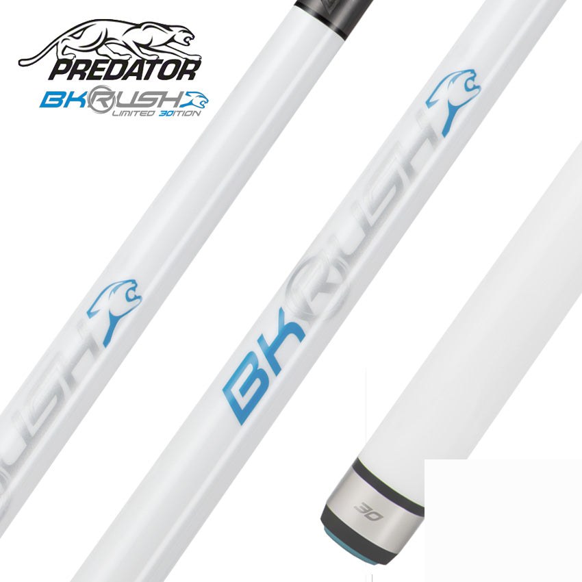 Predator BK Rush Pearl White 30th Anniversary Break Cue - No Wrap - BKRUSH30PRLNW