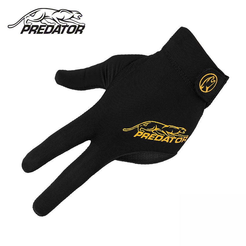 Predator Second Skin Closed Finger Left Hand Pool Cue Glove - Black/Yellow