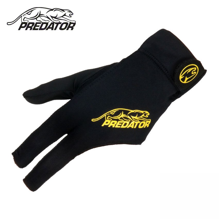 Predator Second Skin Closed Thumb Left Hand Pool Cue Glove - Black/Yellow