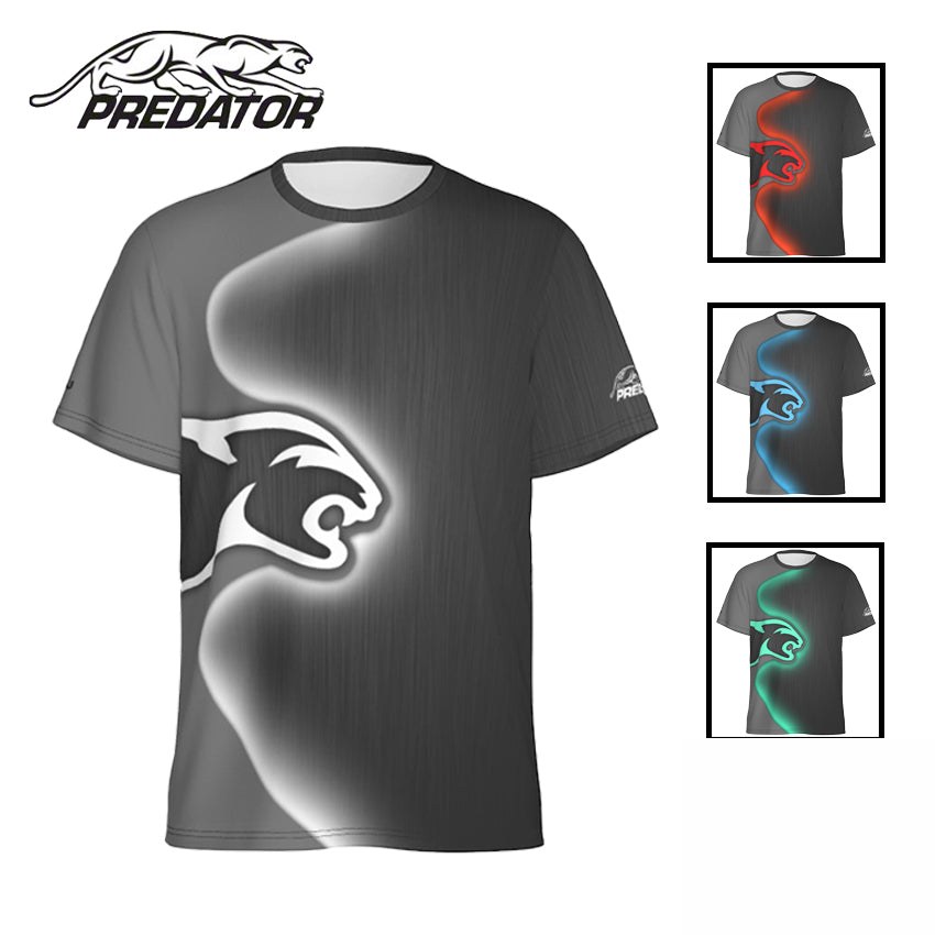 Predator Strike Blacklight Edition Swoosh Cat Logo 2.0 T-Shirt