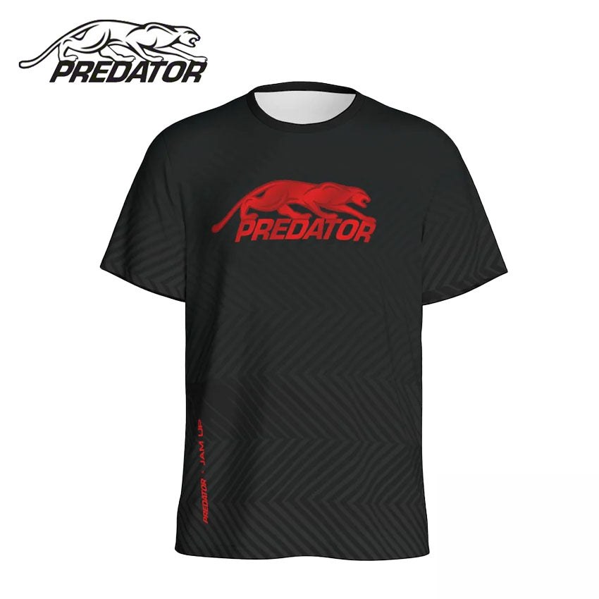 Predator Tech Tee Black with Red Logo T-Shirt