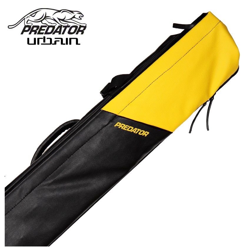 Predator Urbain Black/Yellow Top Zip 2x4 Hard Pool Cue Case - PREU2X4BLKYELH