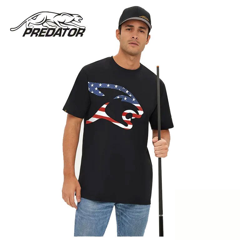 Predator USA Flag Cat Head T-Shirt